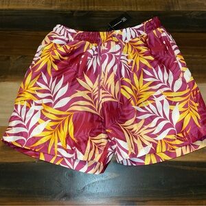 new! INC Hawaiian Elderberry & Pineapple Punch Board Shorts